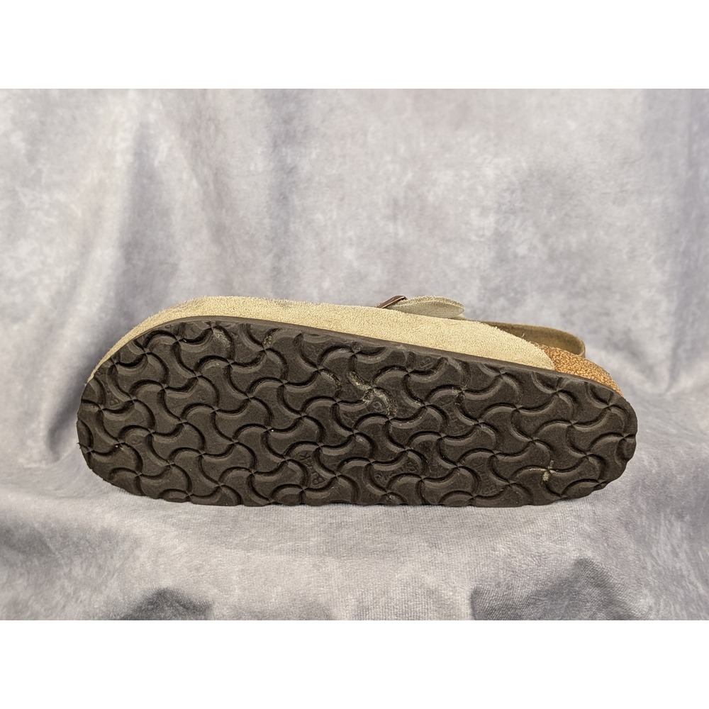 Birkenstock Taupe Suede Clogs - Picture 5 of 6